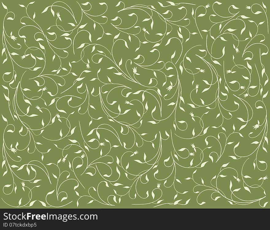 Vector floral background of the delicate plants . Vector floral background of the delicate plants .