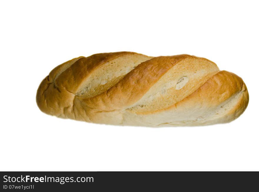 Bread isolated on white studio background