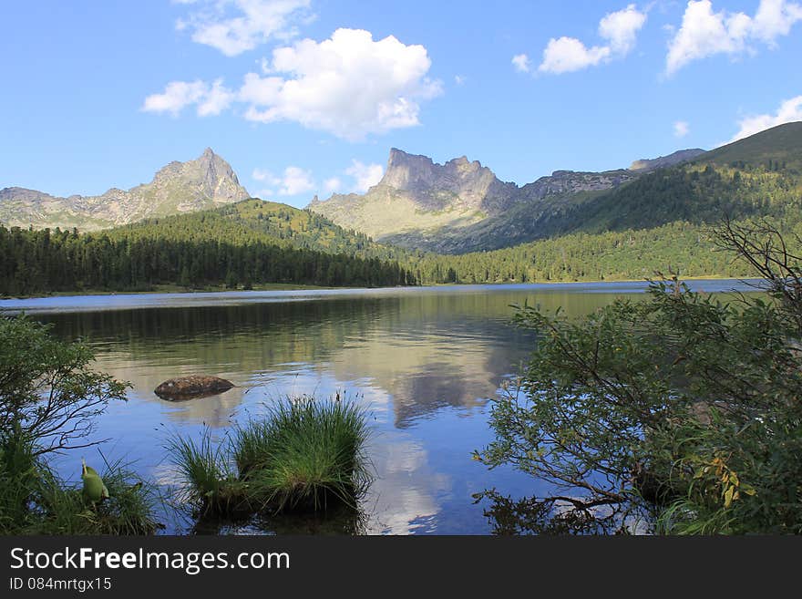 National Park Ergaki in Siberia in the summer. National Park Ergaki in Siberia in the summer