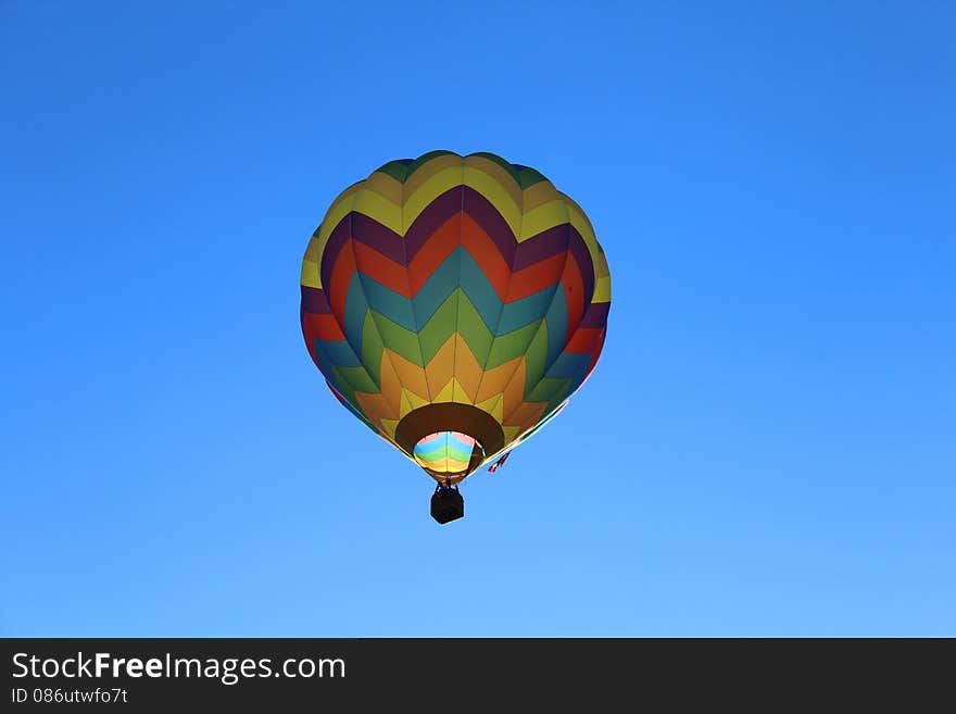 Hot air balloons during a festival. Hot air balloons during a festival