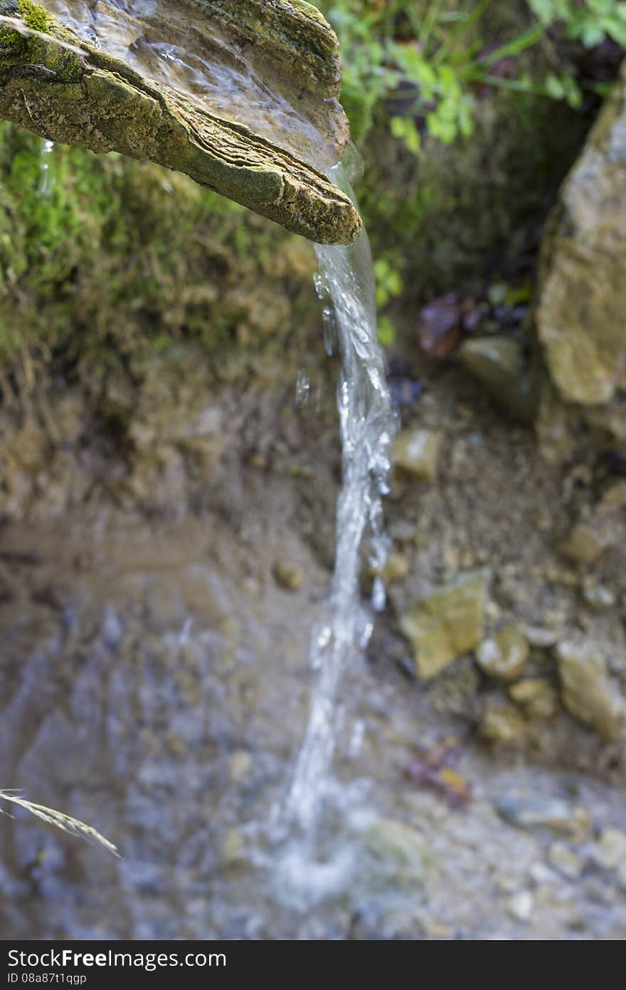 very pure spring water from our forests. ..very pure spring water from our forests..