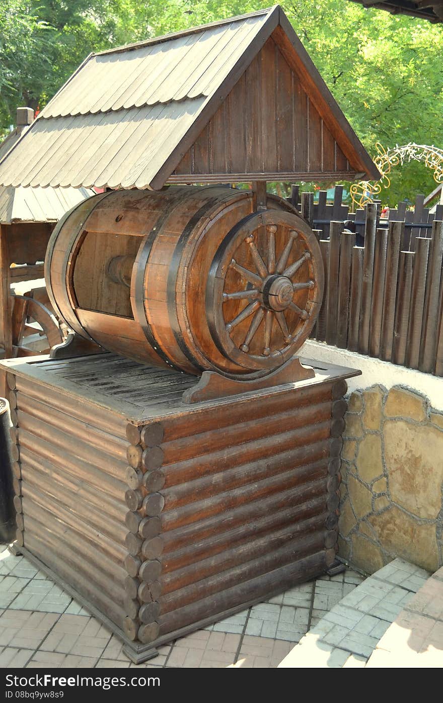 Wooden well