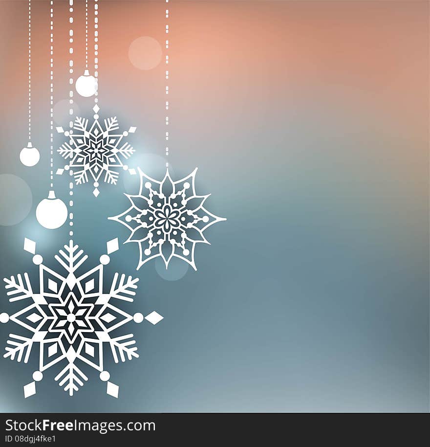 Abstract christmas background. Vector illustration