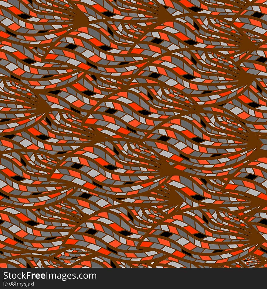 Abstract seamless background with mosaic,  illustration.