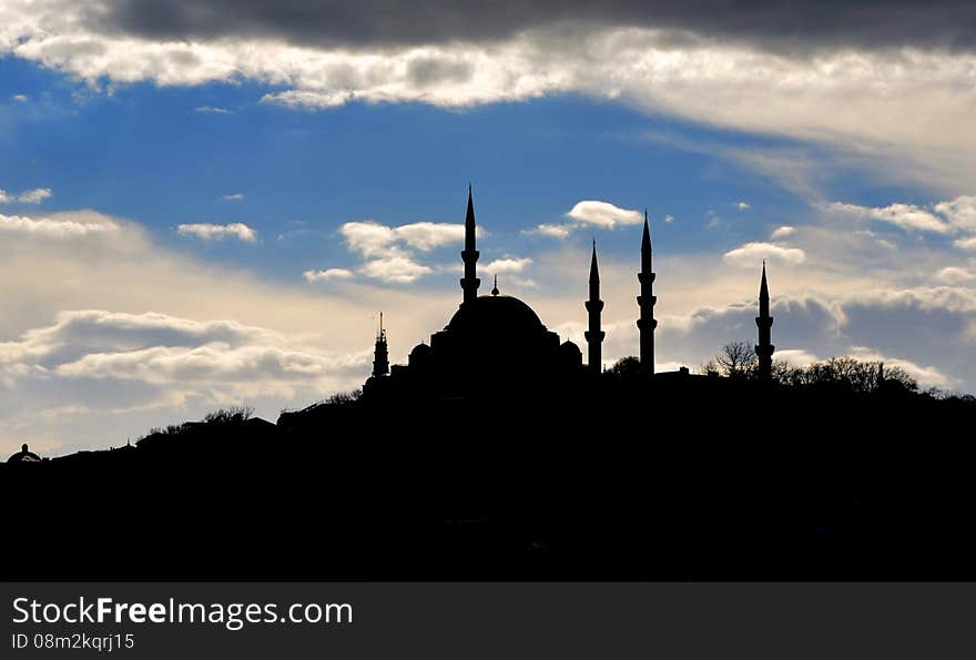 Silhouettes Mosque