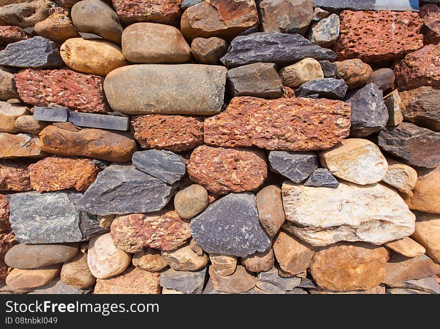 Masonry, close-up, India, different color and texture