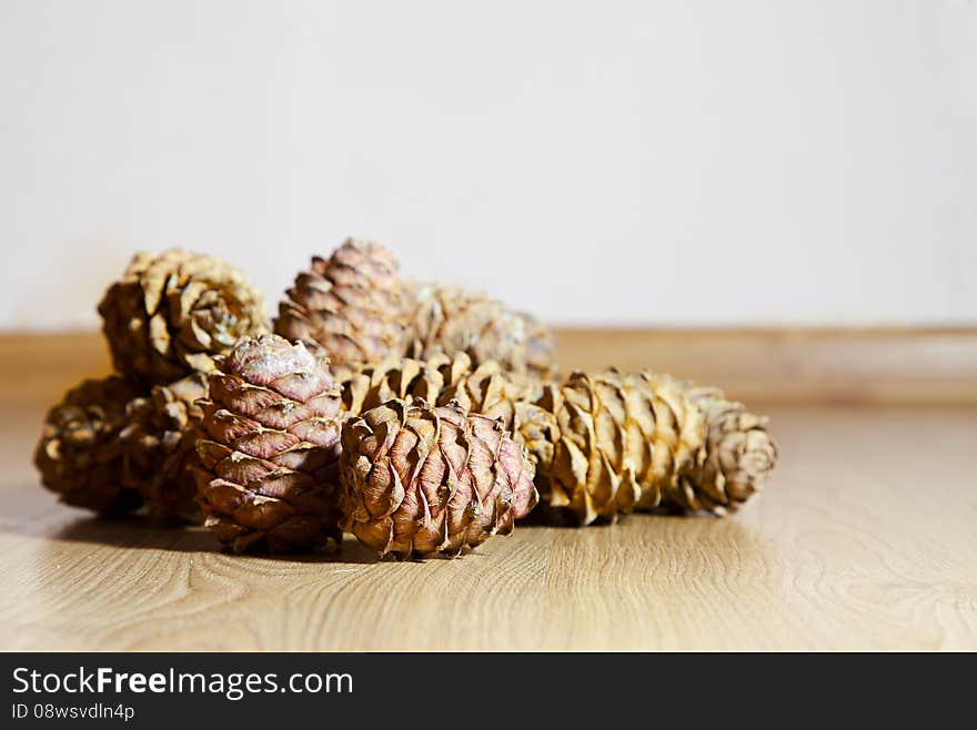 Some cedar cones