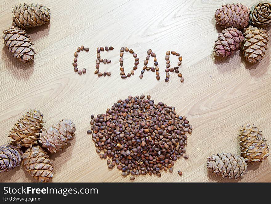 Cedar Cones With Nuts