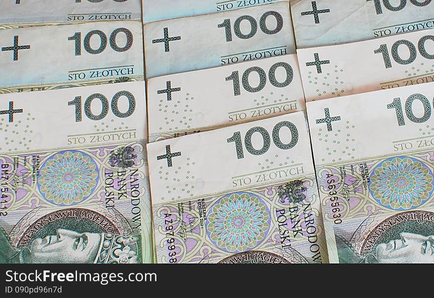 Polish currency - money which is paid in poland