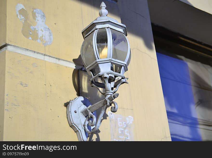 Decoration of the historical russian building lamp