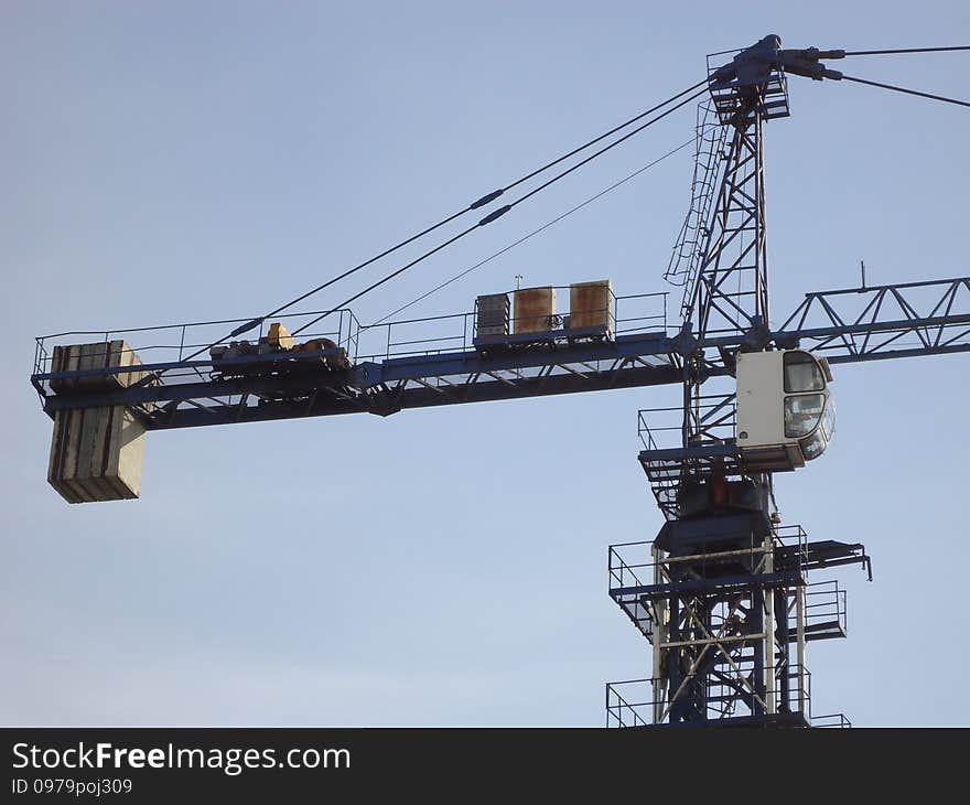 Construction crane.