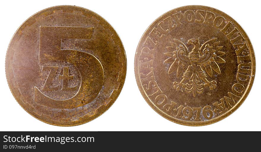 Old polish coin