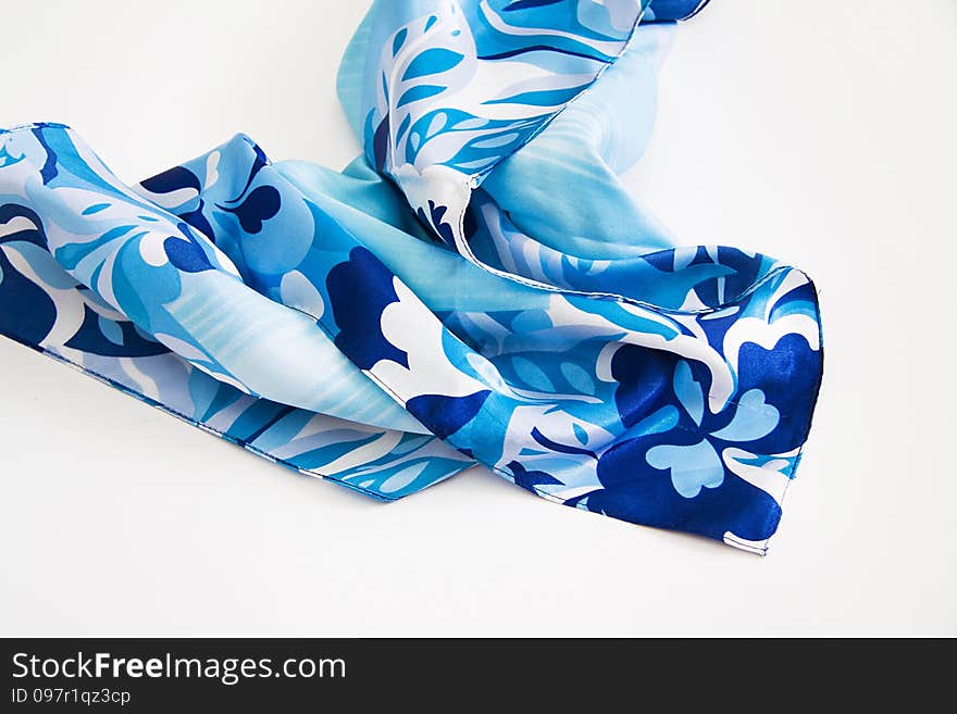 Patterned silk scarf