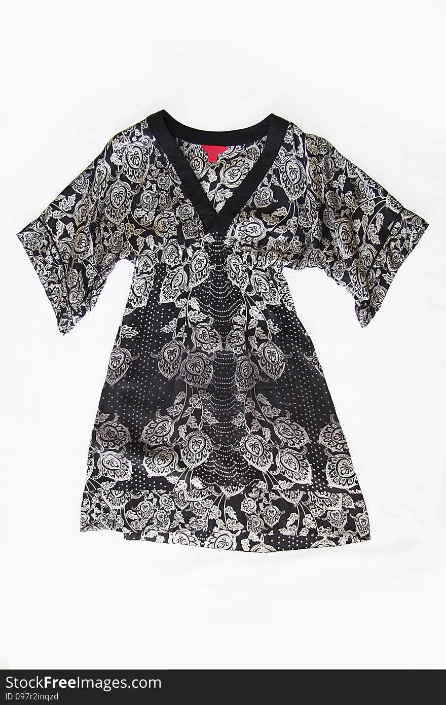 Black japan kimono dress