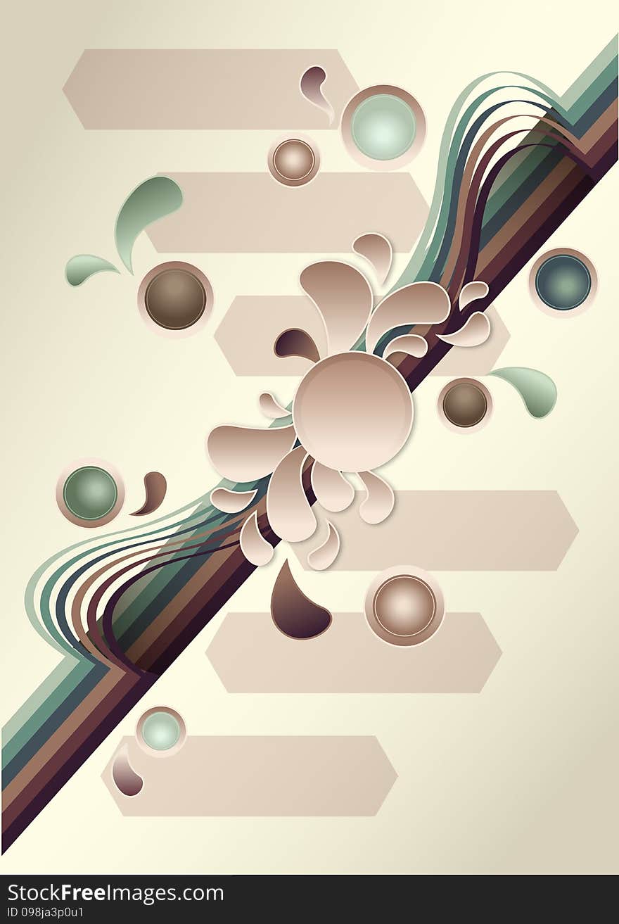 Abstract Poster Design. Vector illustration