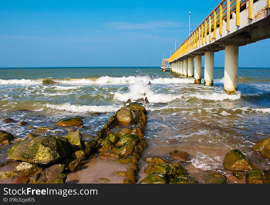 Pier Stretching Into The Sea