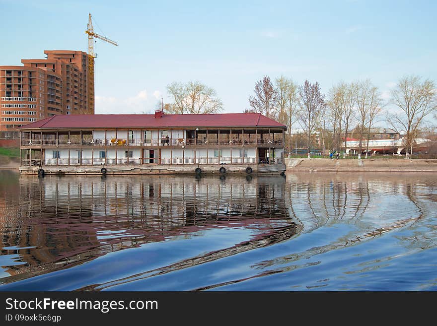 The Old ship cafe by the river. The Old ship cafe by the river