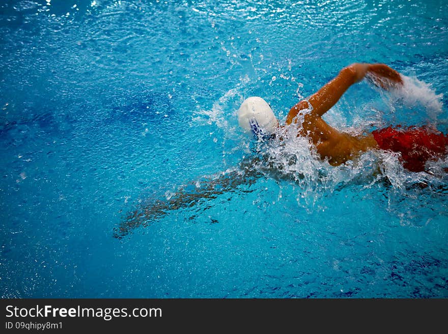 Swimming Crawl Athlete