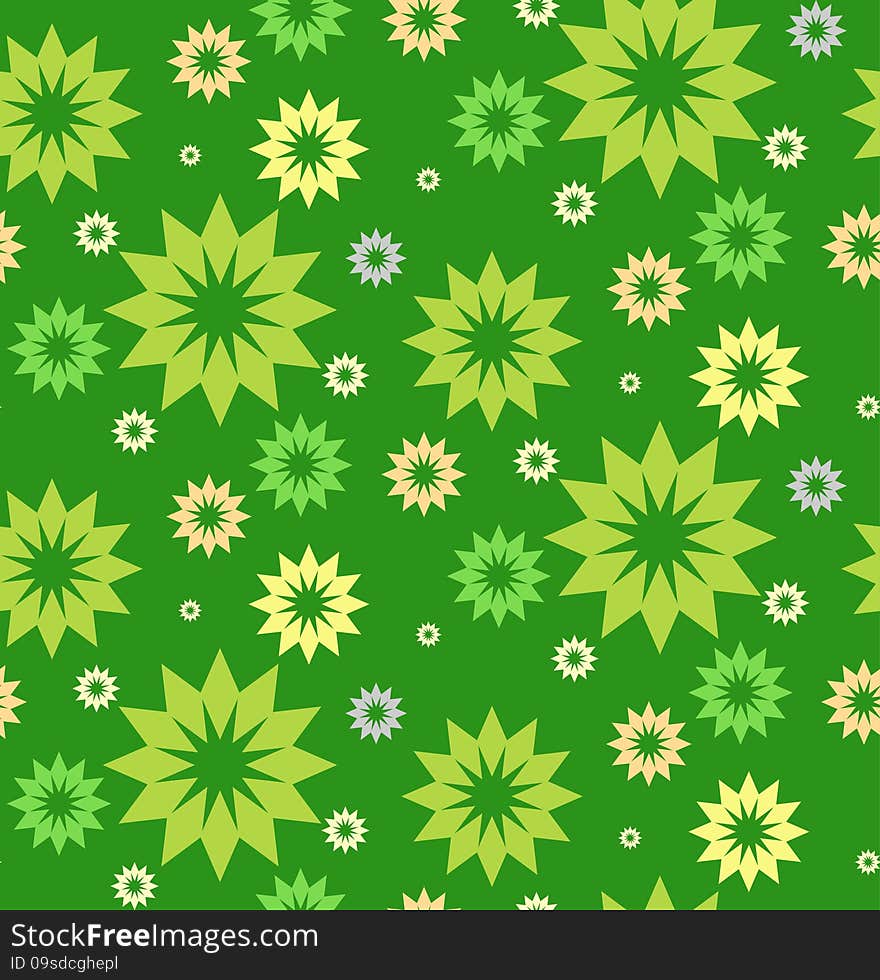 Seamless pattern with flowers