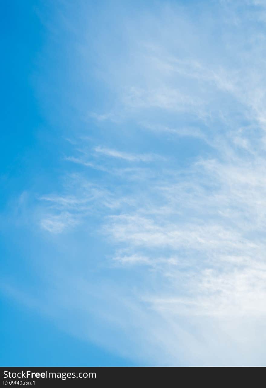 Cloud On Blue Sky Background