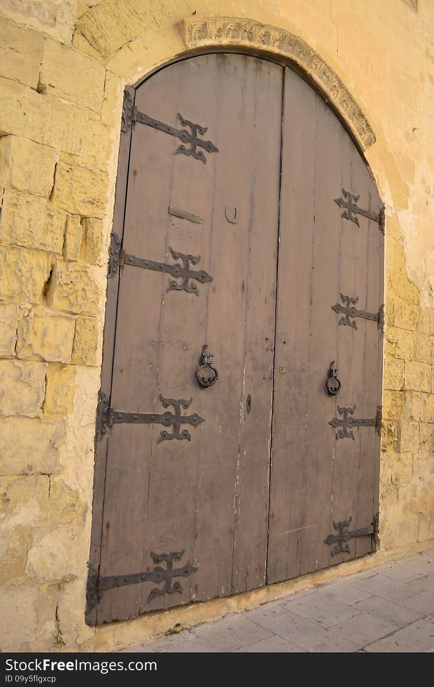 Antique door of a building in the classical style. Antique door of a building in the classical style