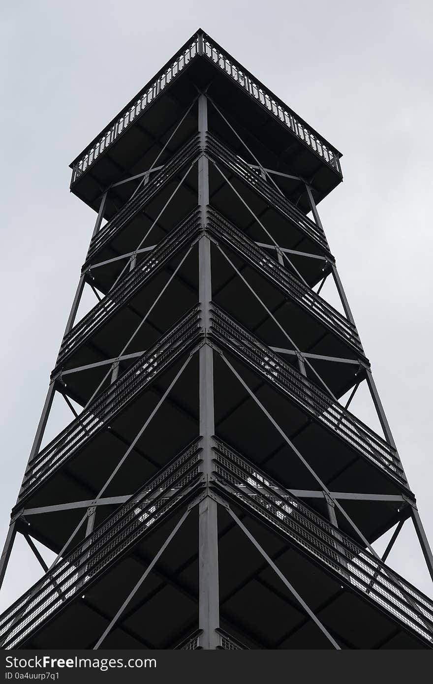 Tower observation tower, steel tower steel construction stability, architecture worth seeing Tower for overlook public tower,. Tower observation tower, steel tower steel construction stability, architecture worth seeing Tower for overlook public tower,