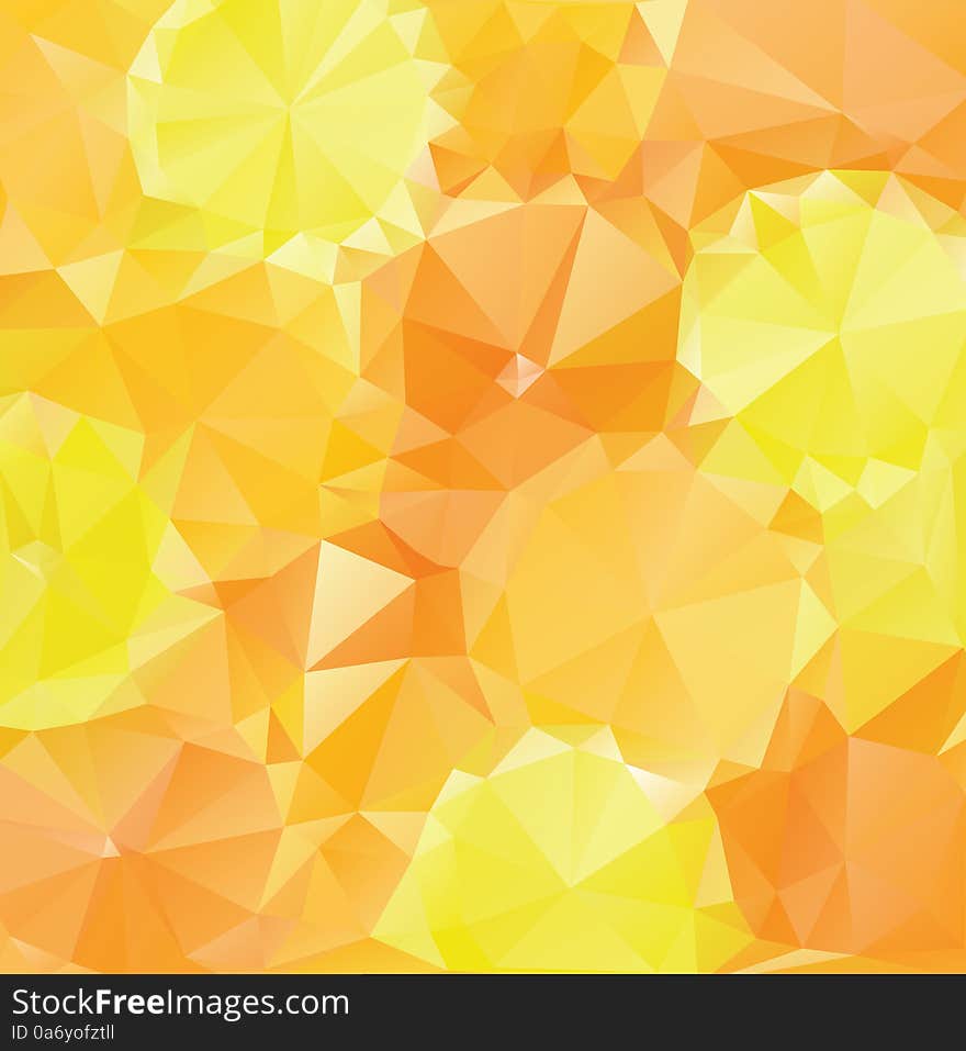 Modern polygonal background of yellow and orange colors. Modern polygonal background of yellow and orange colors.