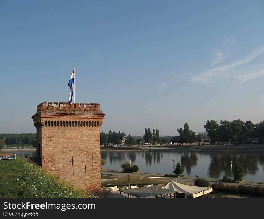 Old tower in Osijek city Region Slavonia, Croatia