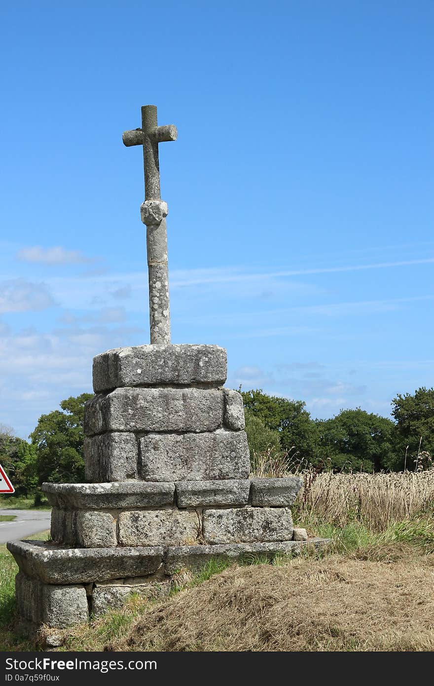 Religious memorial by the roadside