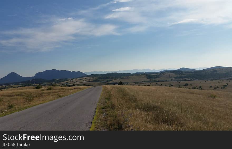 Distant view of the Velebit. Distant view of the Velebit