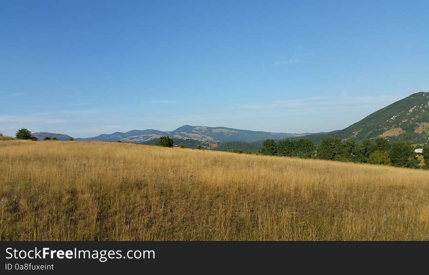 Distant view of the mountains pljesevica. Distant view of the mountains pljesevica