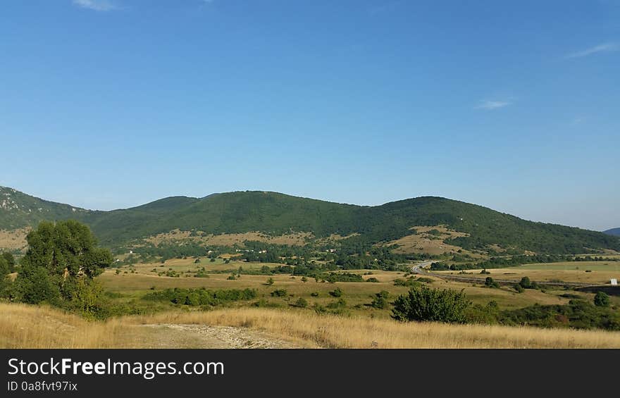 Distant view of the village ondic. Distant view of the village ondic