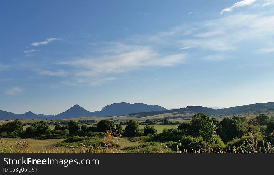 View from the north to komić. View from the north to komić