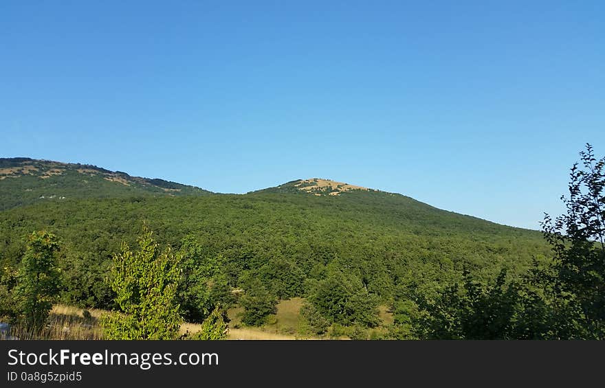 View of the mountain malo rtesevo. View of the mountain malo rtesevo