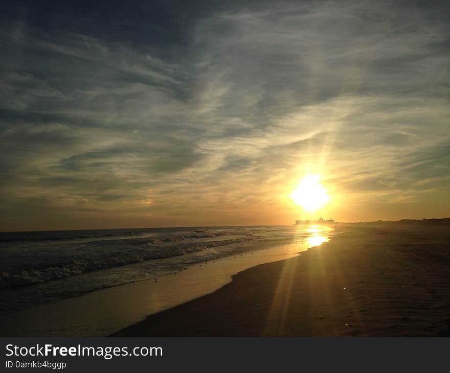 Sunset on Lido Beach, Long Island.