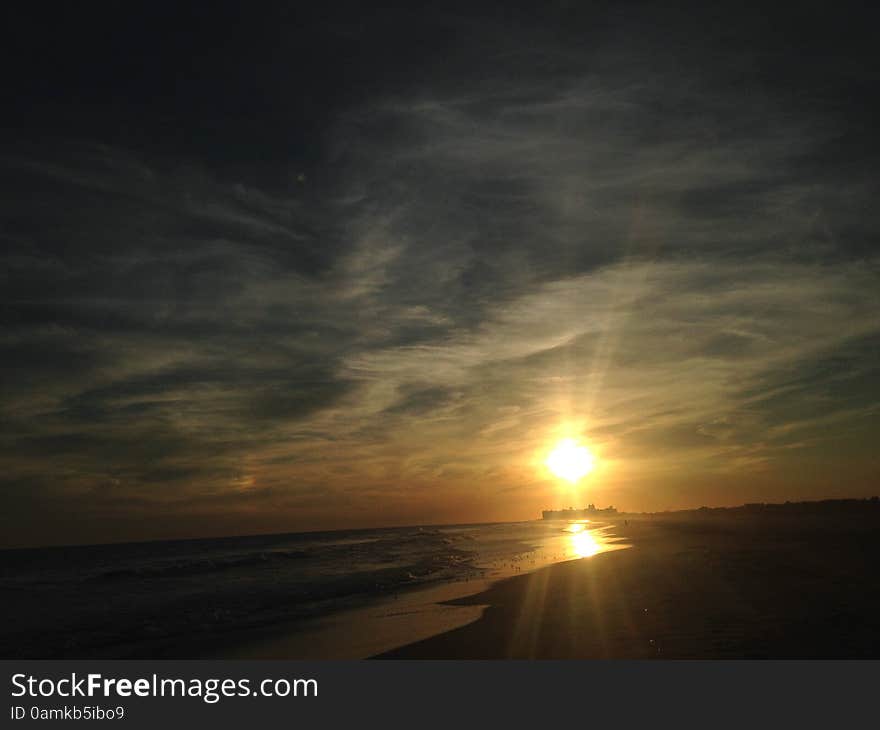 Sunset on Lido Beach, Long Island.