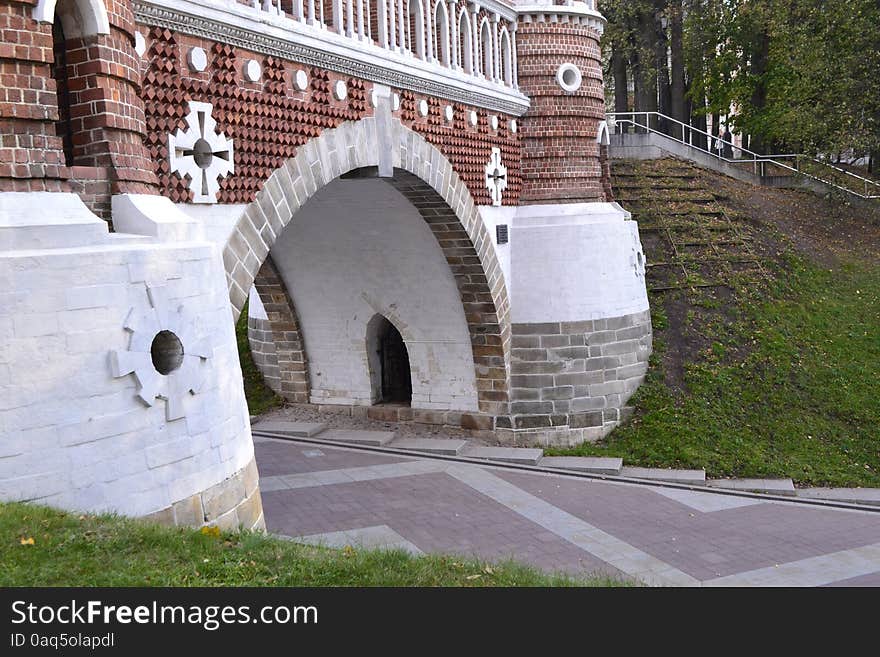 Architecture details of Historical buildings in Moscow park