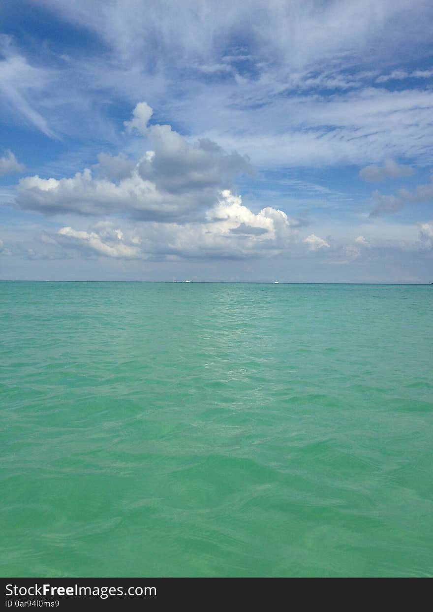 Ocean Skyline At South Beach, Miami.