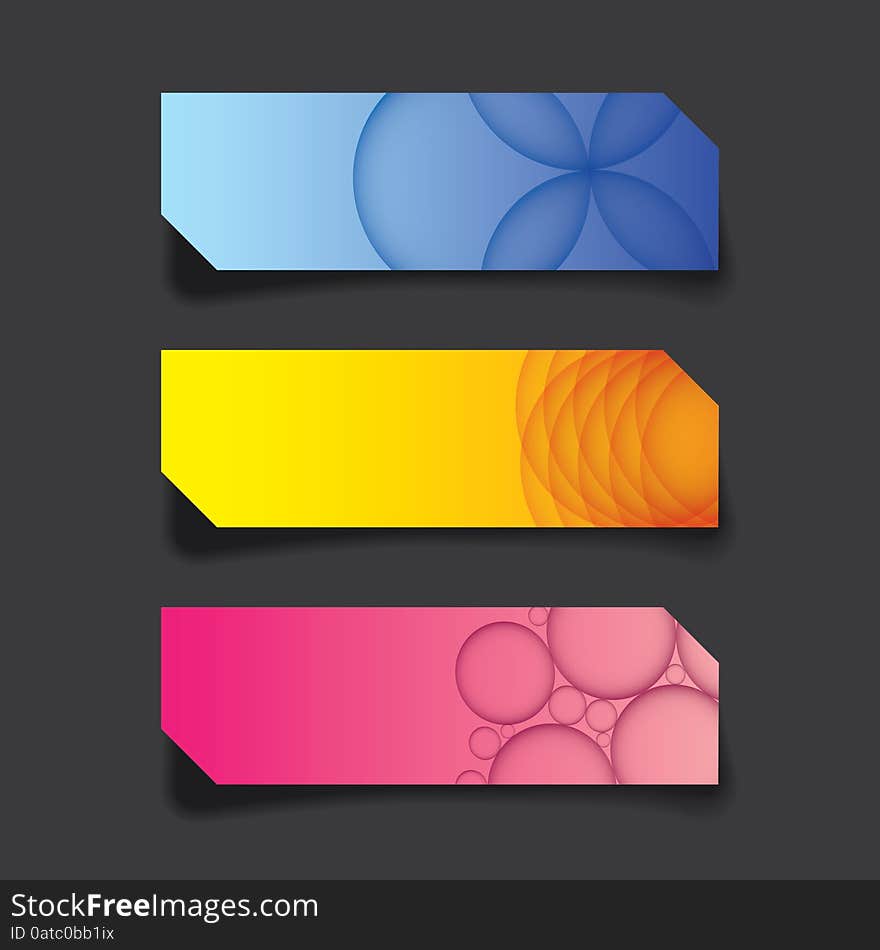 Vector graphic of web banner, header layout template, colorful creative cover