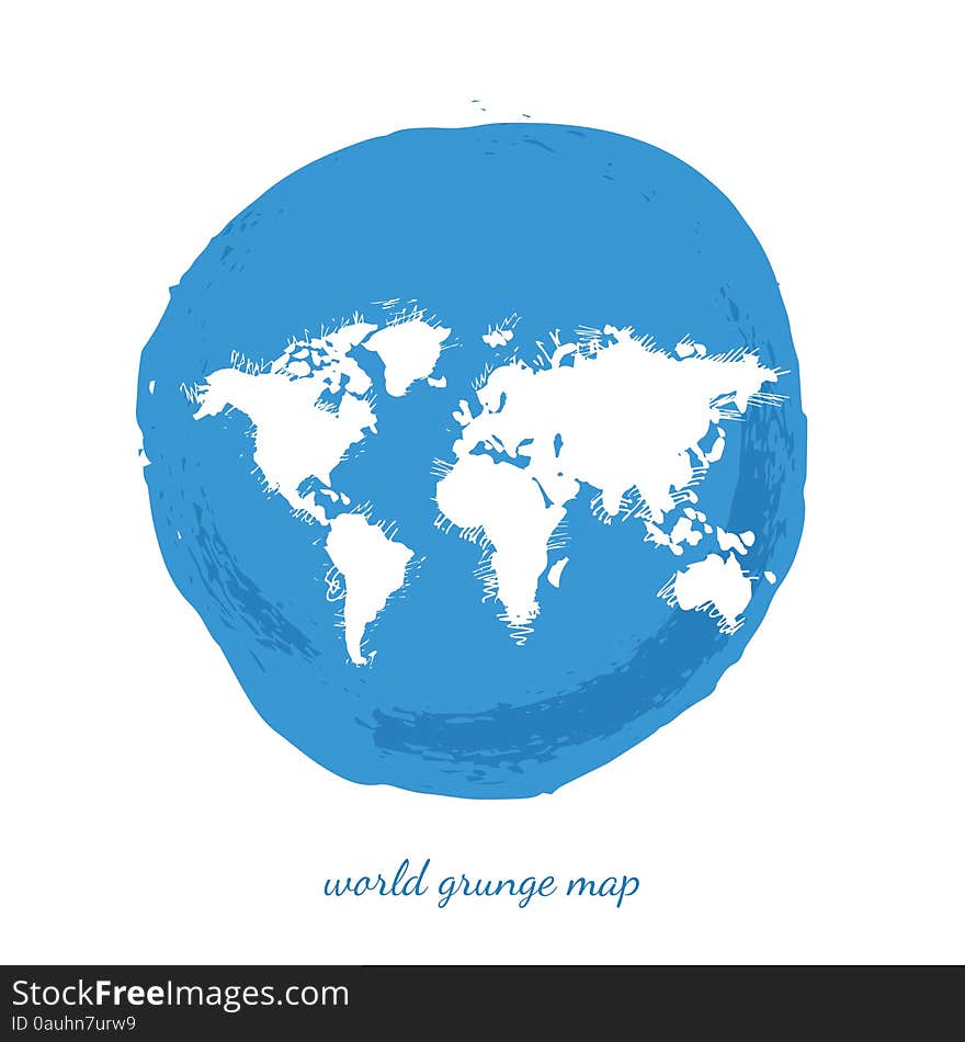 World Map Watercolor illustration vector. World Map Watercolor illustration vector