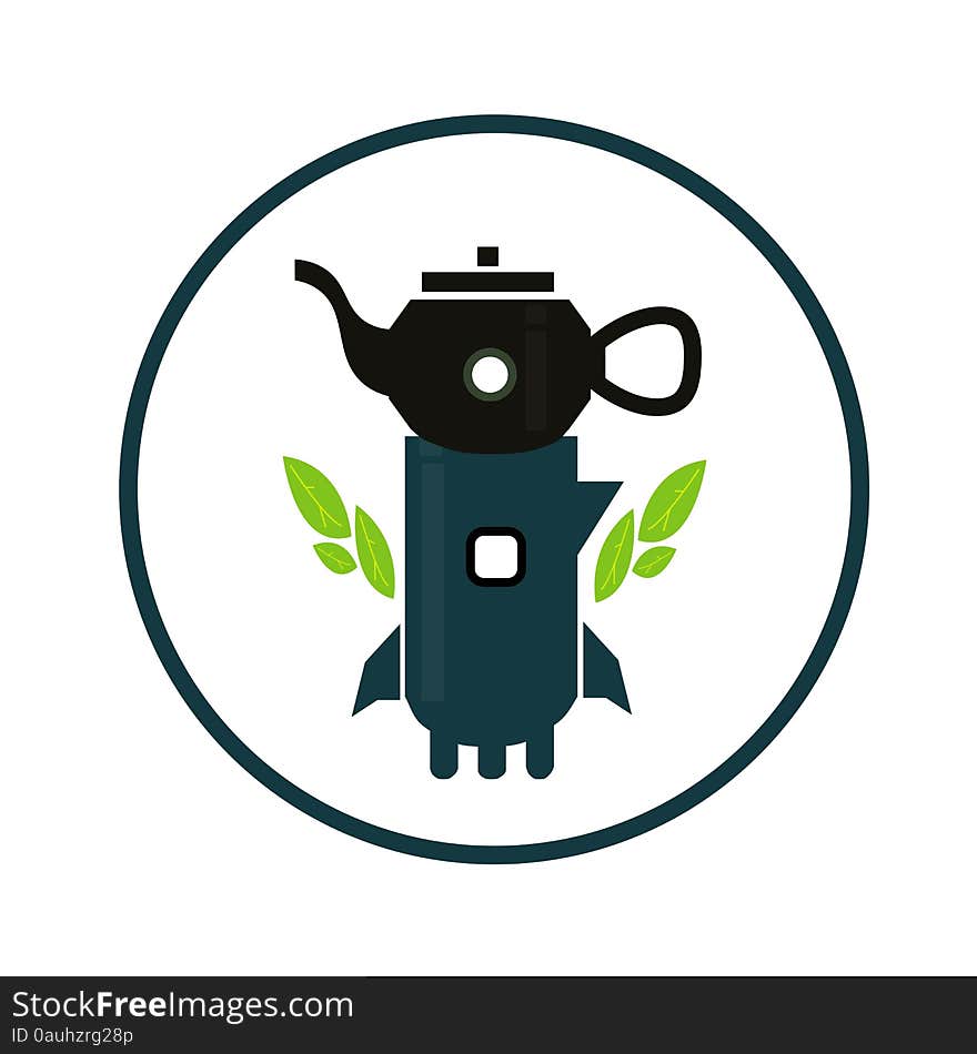 Teapot illustration vector drawing fantasy. Teapot illustration vector drawing fantasy