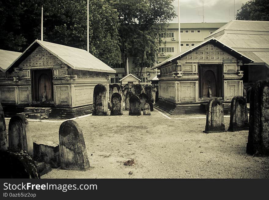 Cemetery at Maldives