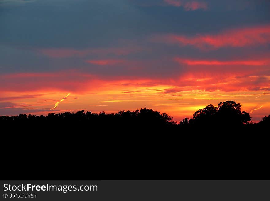 A beautiful sunset in Jenks,Oklahoma with brilliant colors. A beautiful sunset in Jenks,Oklahoma with brilliant colors.