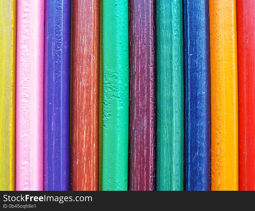 Multicolored Pencils Background