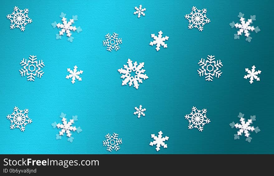 Christmas 2017. Winter Snow wallpaper. Snowfall. Snowy BLUE light background texture snowflake. Happy New Year show background. You can use this material to create images for post card or background or wallpaper and more lively digital creations.