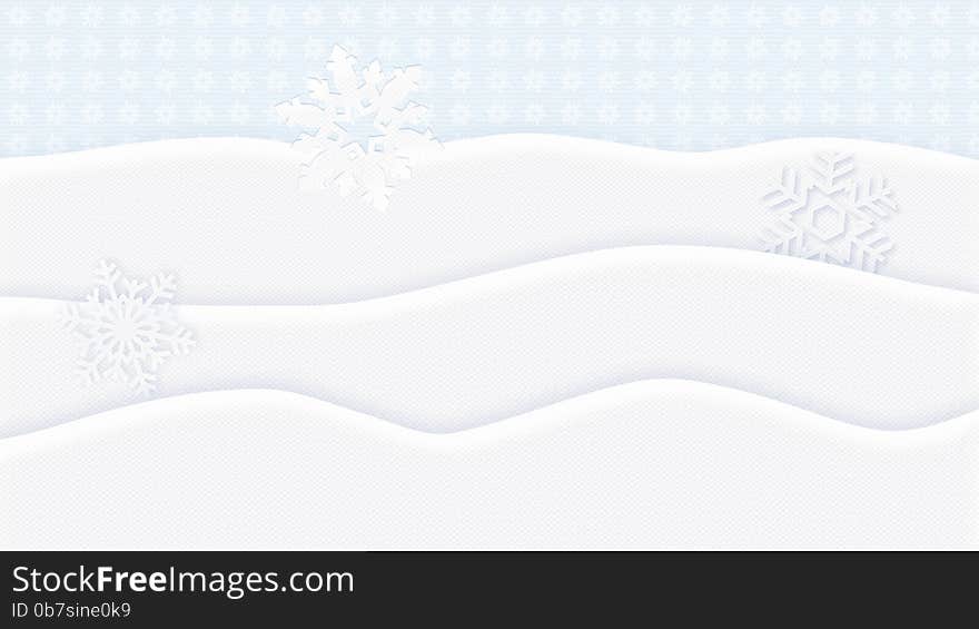 White Background 4K Winter Holidays background with snowflakes ornament. The Illustration in blue and white colors. You can use this material to create images for postcard or background or wallpaper or WEB Banner and more lively digital creations.