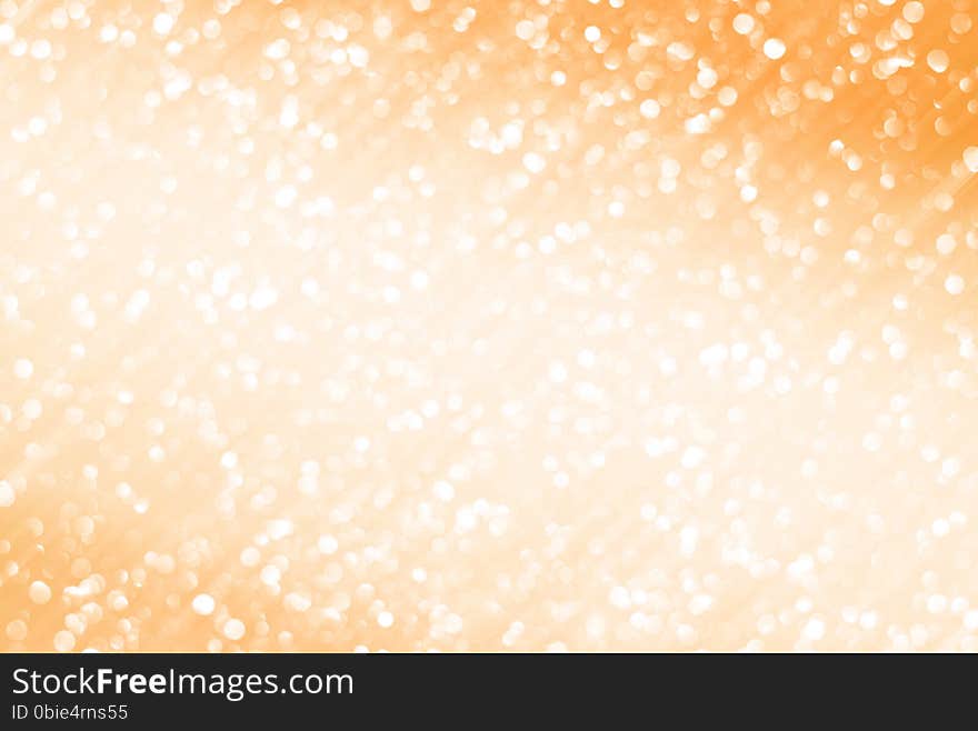 White orange bokeh background