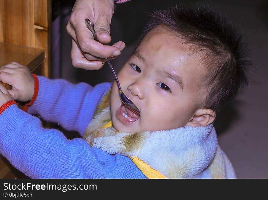 A cute portrait of an Asian baby. A cute portrait of an Asian baby.