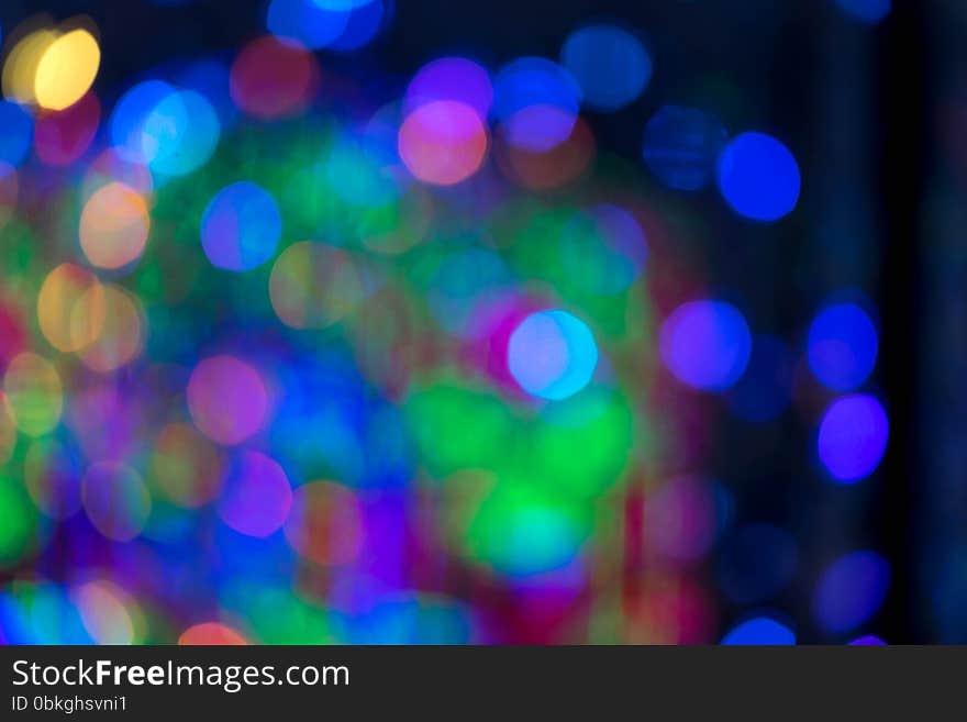 Colorful abstract bokeh light