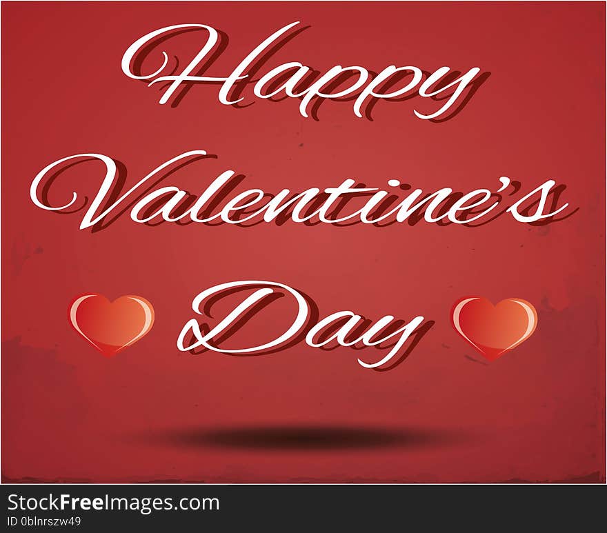 Happy valentine with red background. Happy valentine with red background